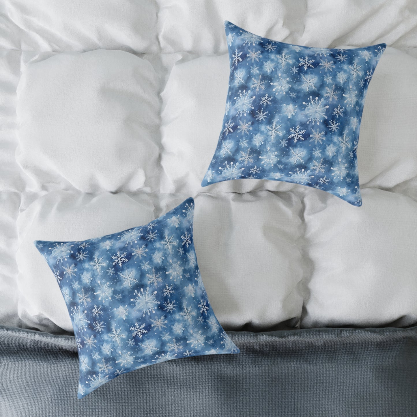 Winter Wonderland Snowflake Pillow | Cozy Home Decor, Seasonal Accent Cushion, Holiday Gift, Decorative Throw Pillow