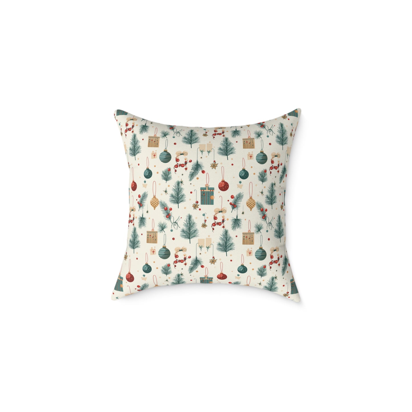 Festive Holiday Pillow, Cozy Home Decor, Christmas Cushion, Winter Throw Pillow, Christmas Living Room Decoration