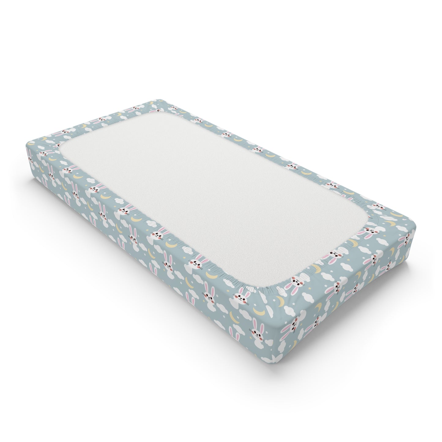 Cute Bunny Baby Changing Pad Cover - Adorable Nursery Accessory, Perfect Baby Shower Gift, Soft and Cozy