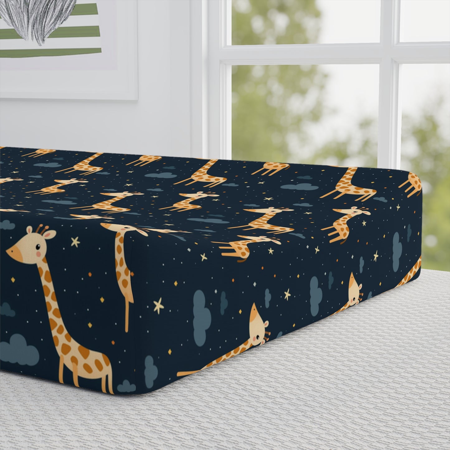 Giraffe Print Baby Changing Pad Cover | Soft Nursery Essential, Newborn Gift, Baby Shower Idea, Jungle Theme