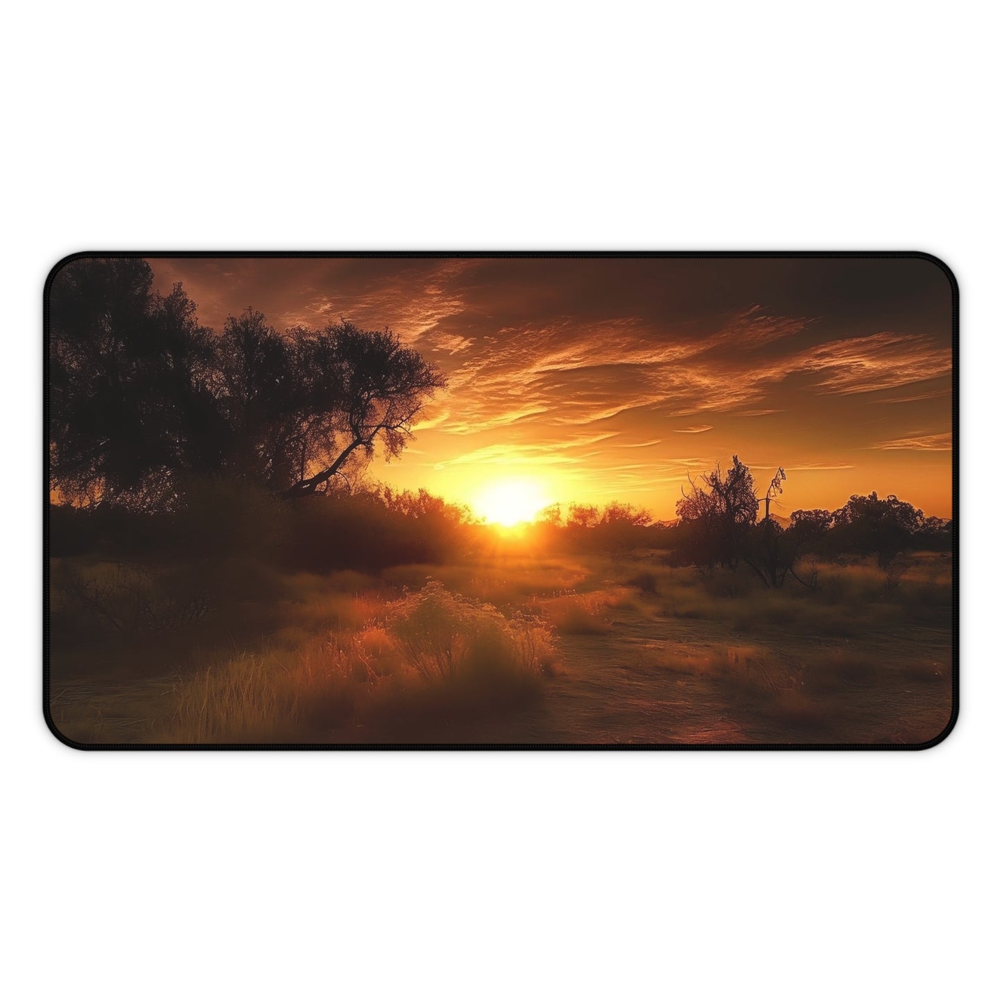 Sunset Landscape Desk Mat | Office Decor, Workspace Accessory, Gift for Her, Home Office, Desk Organizer