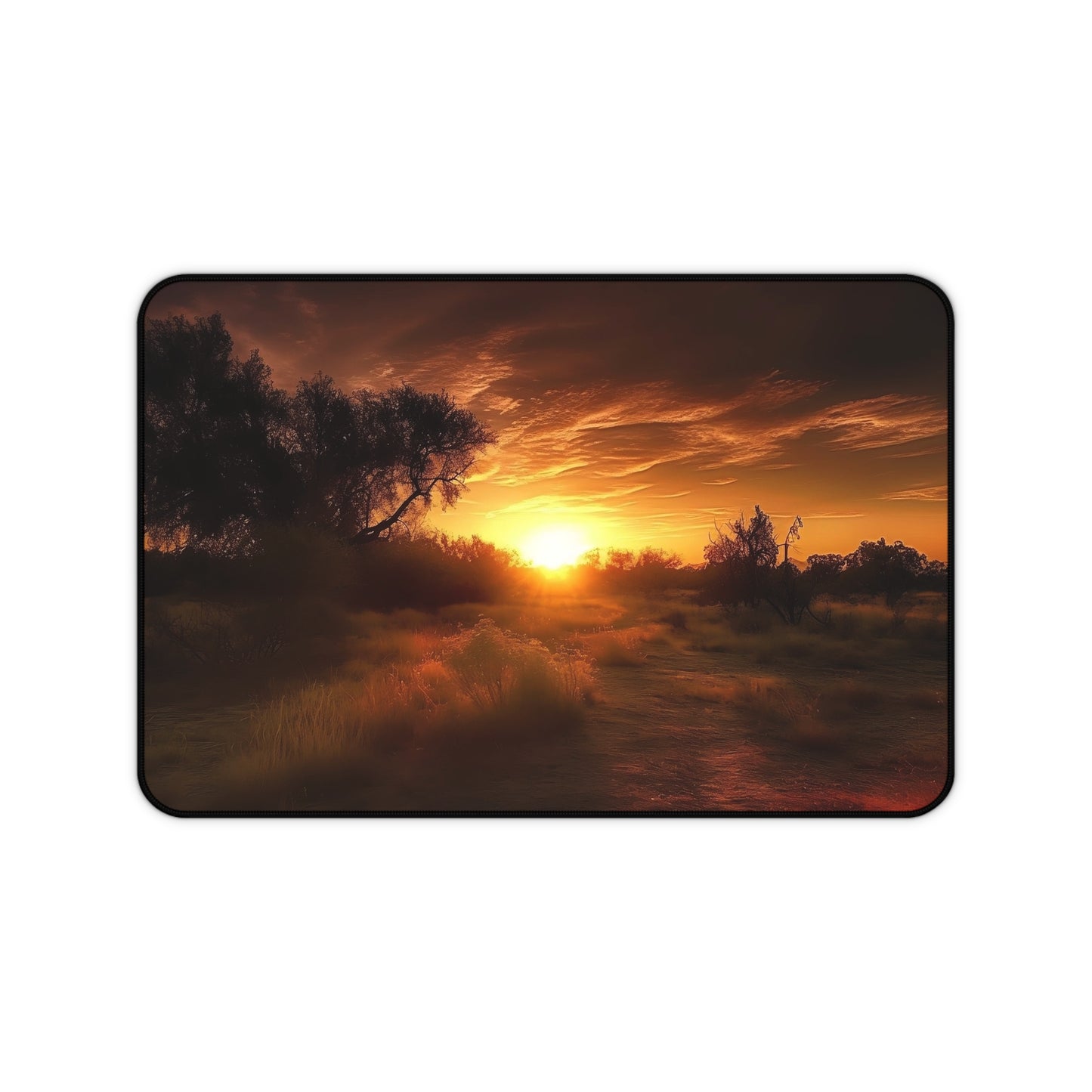 Sunset Landscape Desk Mat | Office Decor, Workspace Accessory, Gift for Her, Home Office, Desk Organizer
