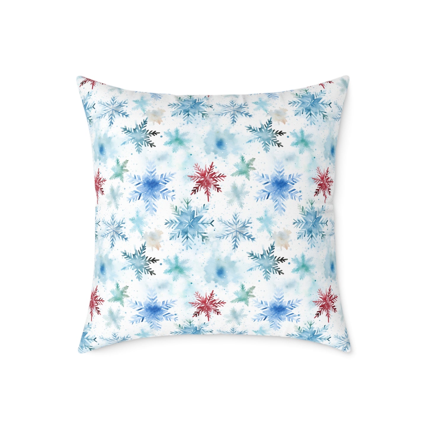 Square Pillow - Snowflake Christmas Winter Theme