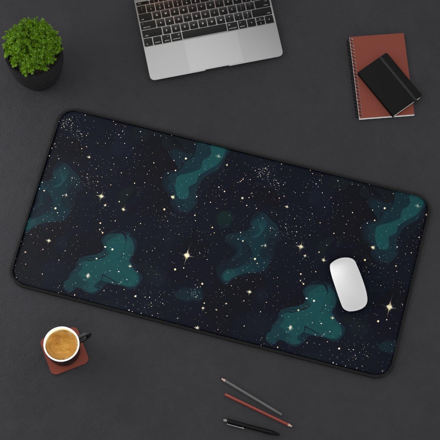 Cosmic Desk Mat, Galaxy Mouse Pad for Home Office, Gift for Space Lovers, Galaxy Decor, Astronomy Desk Accessories