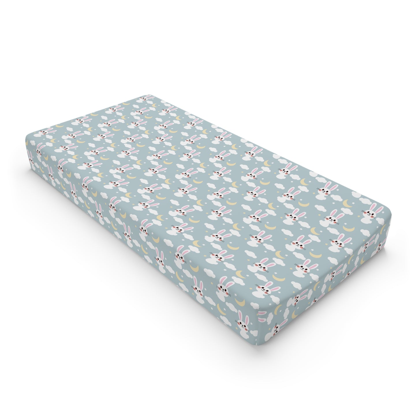 Cute Bunny Baby Changing Pad Cover - Adorable Nursery Accessory, Perfect Baby Shower Gift, Soft and Cozy