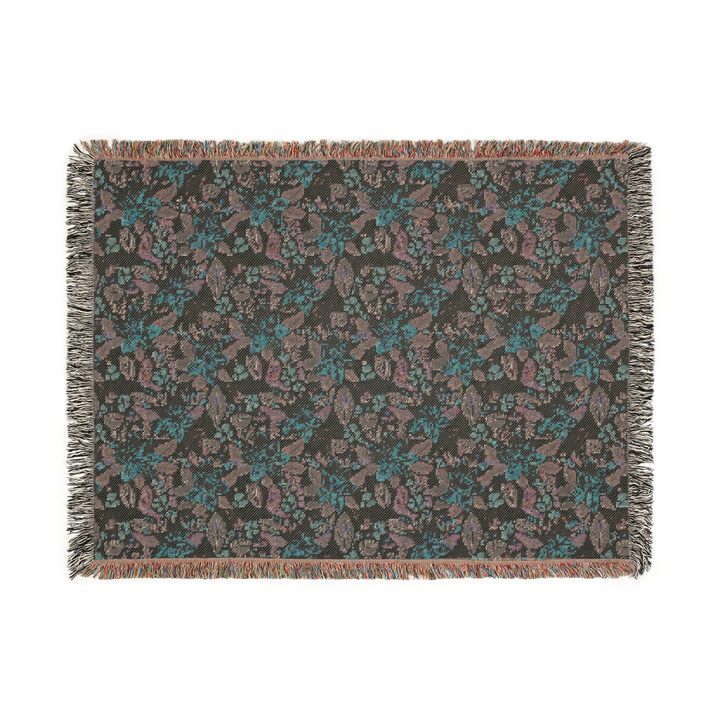 Cozy Floral Woven Blanket for Home Decor, Ideal for Picnics, Birthdays, and Seasonal Holidays, Perfect Gift for Loved Ones