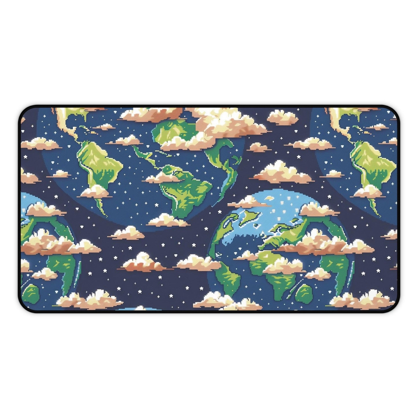 Earth-Themed Desk Mat, Planetary Desk Pad, Eco-Friendly Office Decor, Gamer Mouse Pad, Stylish Workspace Accessory, Gift for Earth Lovers