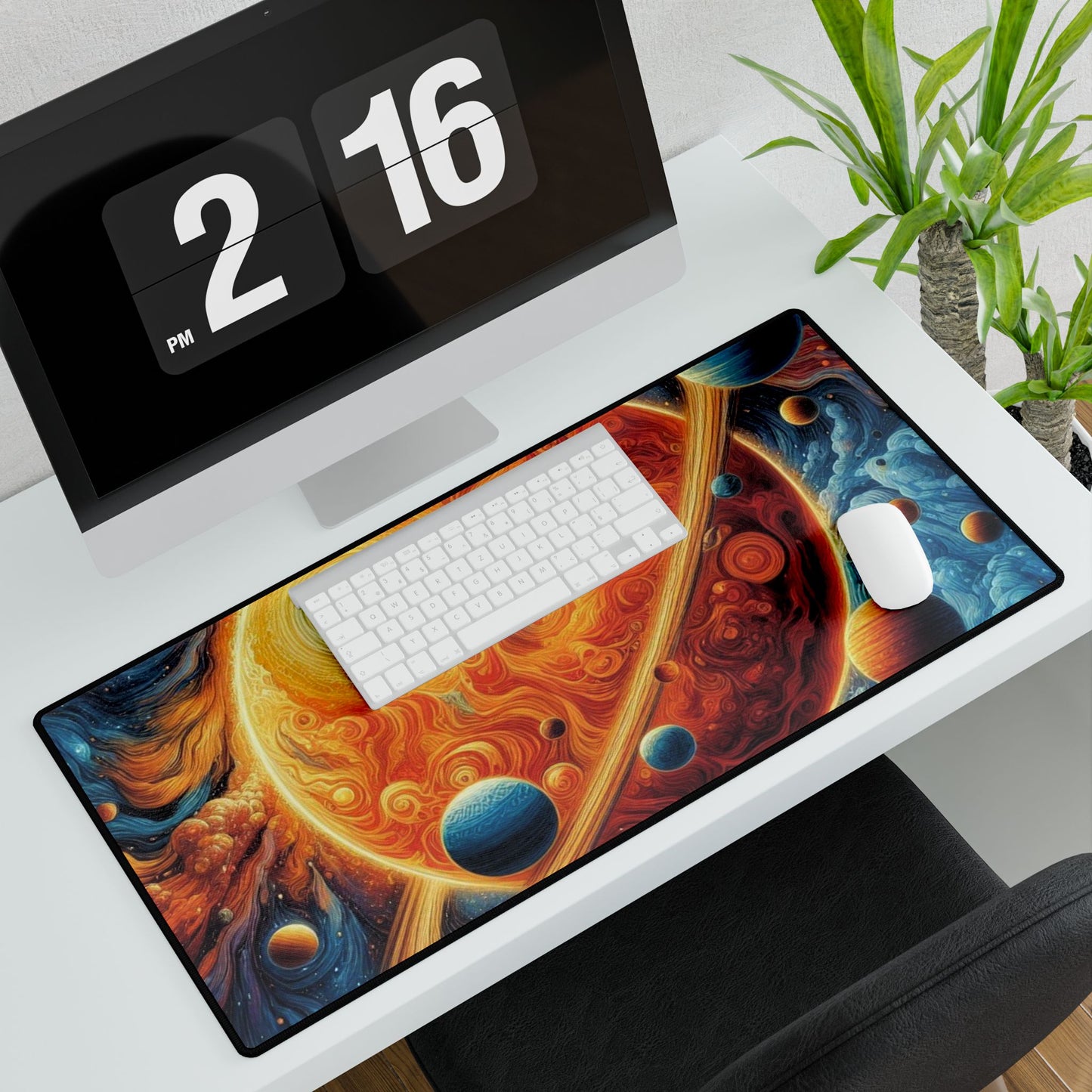 Celestial Desk Mat - Cosmic Universe Design for Gaming, Office Decor, Astronomy Lover Gift, Ergonomic Workspace, Home Office Essential