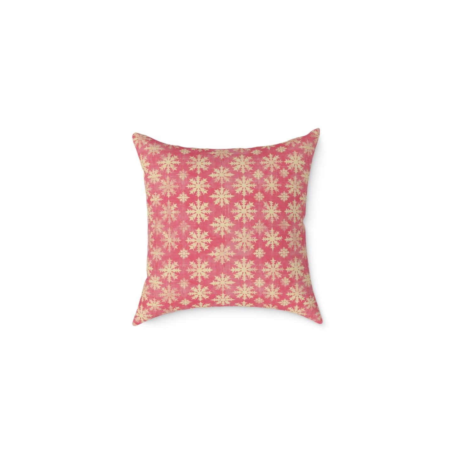 Boho Floral Square Pillow | Cozy Home Decor, Pink Cushion for Living Room, Bohemian Style, Gift for Her