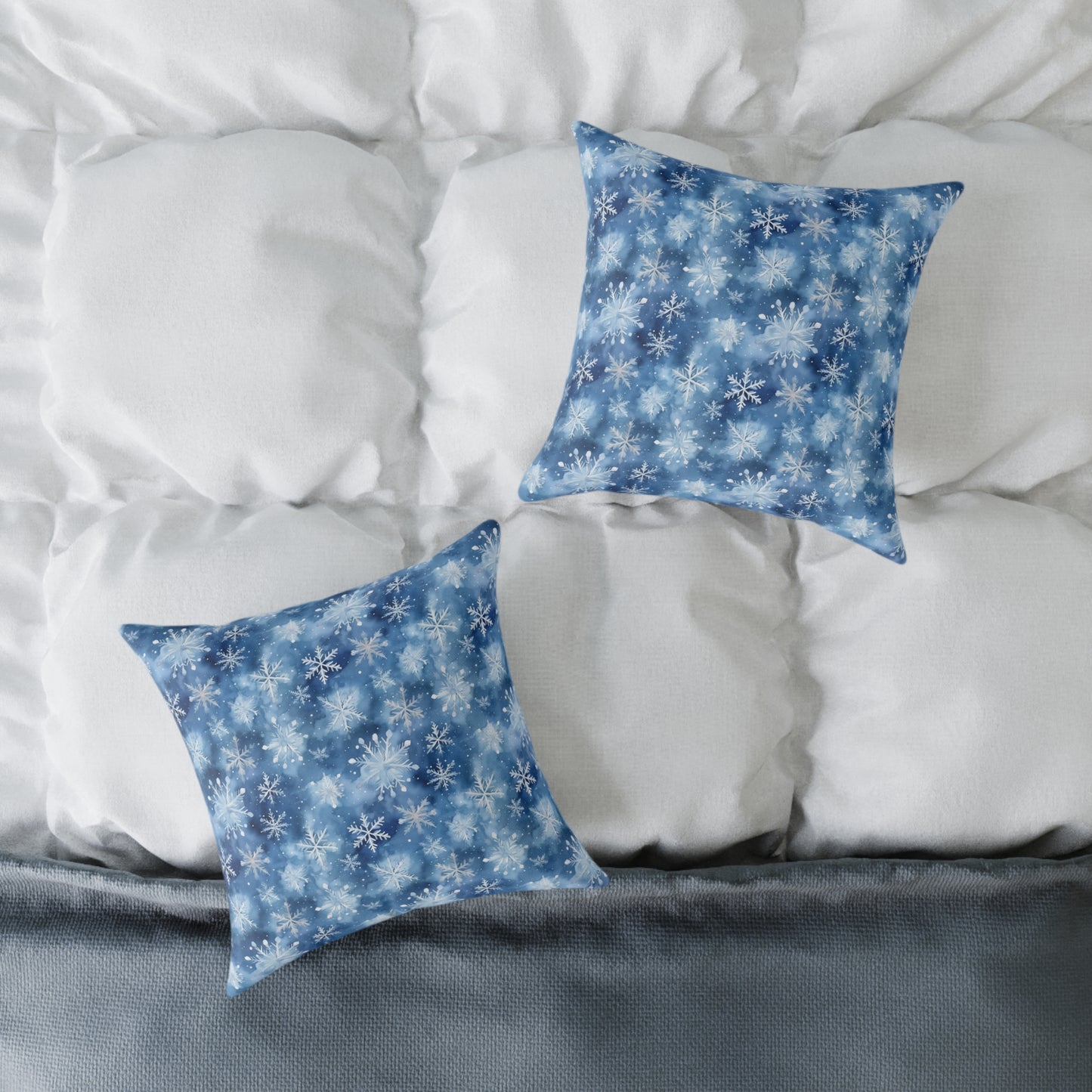 Winter Wonderland Snowflake Pillow | Cozy Home Decor, Seasonal Accent Cushion, Holiday Gift, Decorative Throw Pillow
