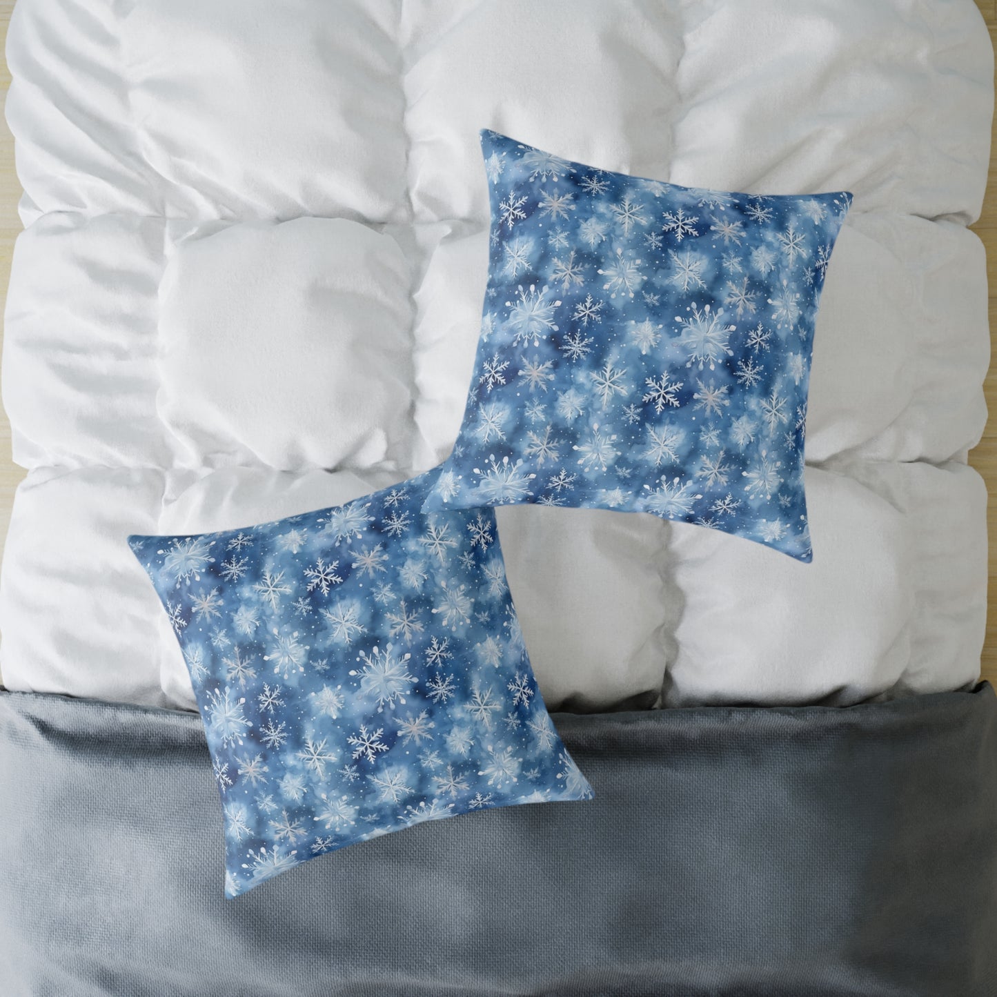 Winter Wonderland Snowflake Pillow | Cozy Home Decor, Seasonal Accent Cushion, Holiday Gift, Decorative Throw Pillow