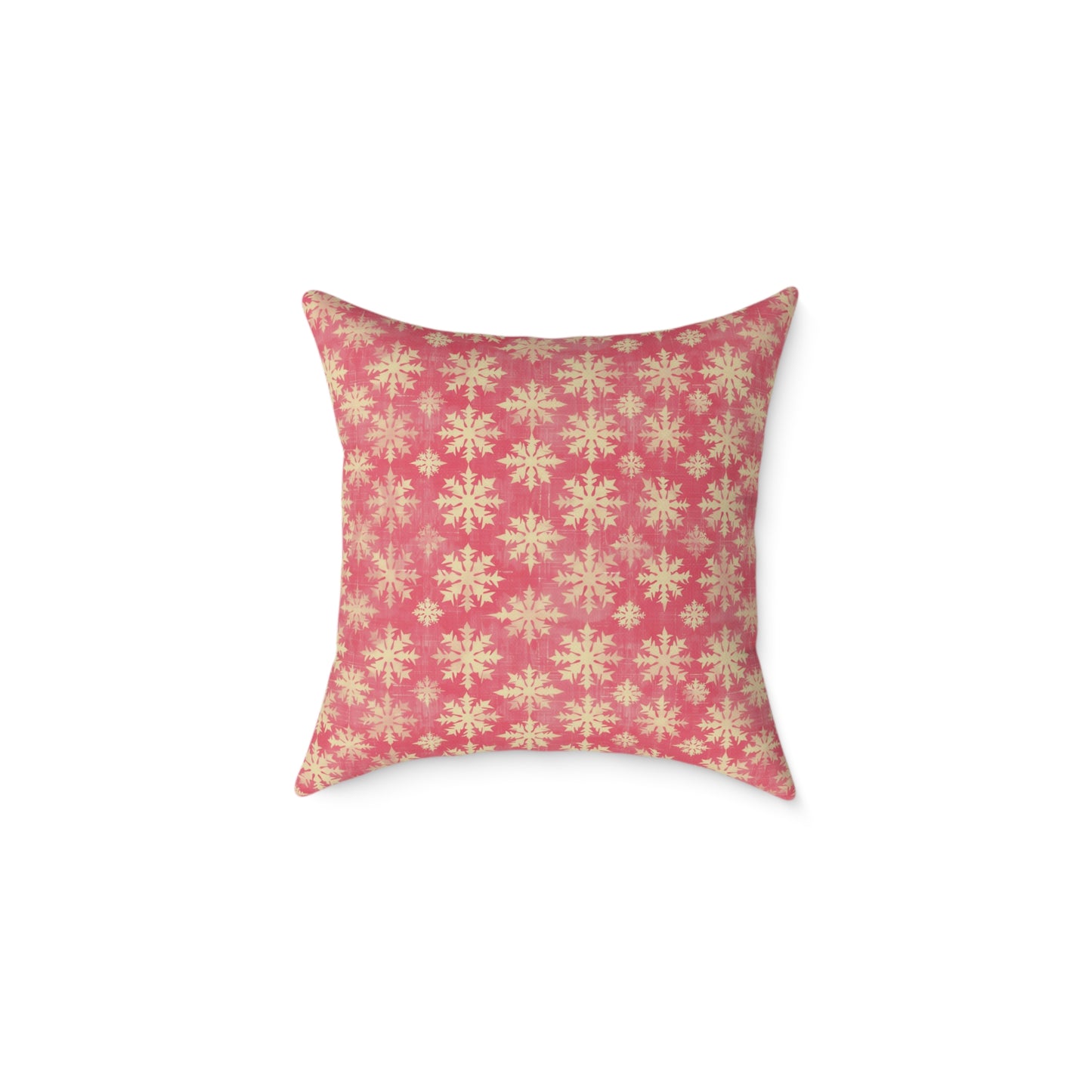 Boho Floral Square Pillow | Cozy Home Decor, Pink Cushion for Living Room, Bohemian Style, Gift for Her