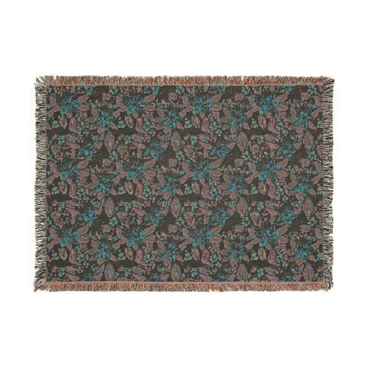 Cozy Floral Woven Blanket for Home Decor, Ideal for Picnics, Birthdays, and Seasonal Holidays, Perfect Gift for Loved Ones