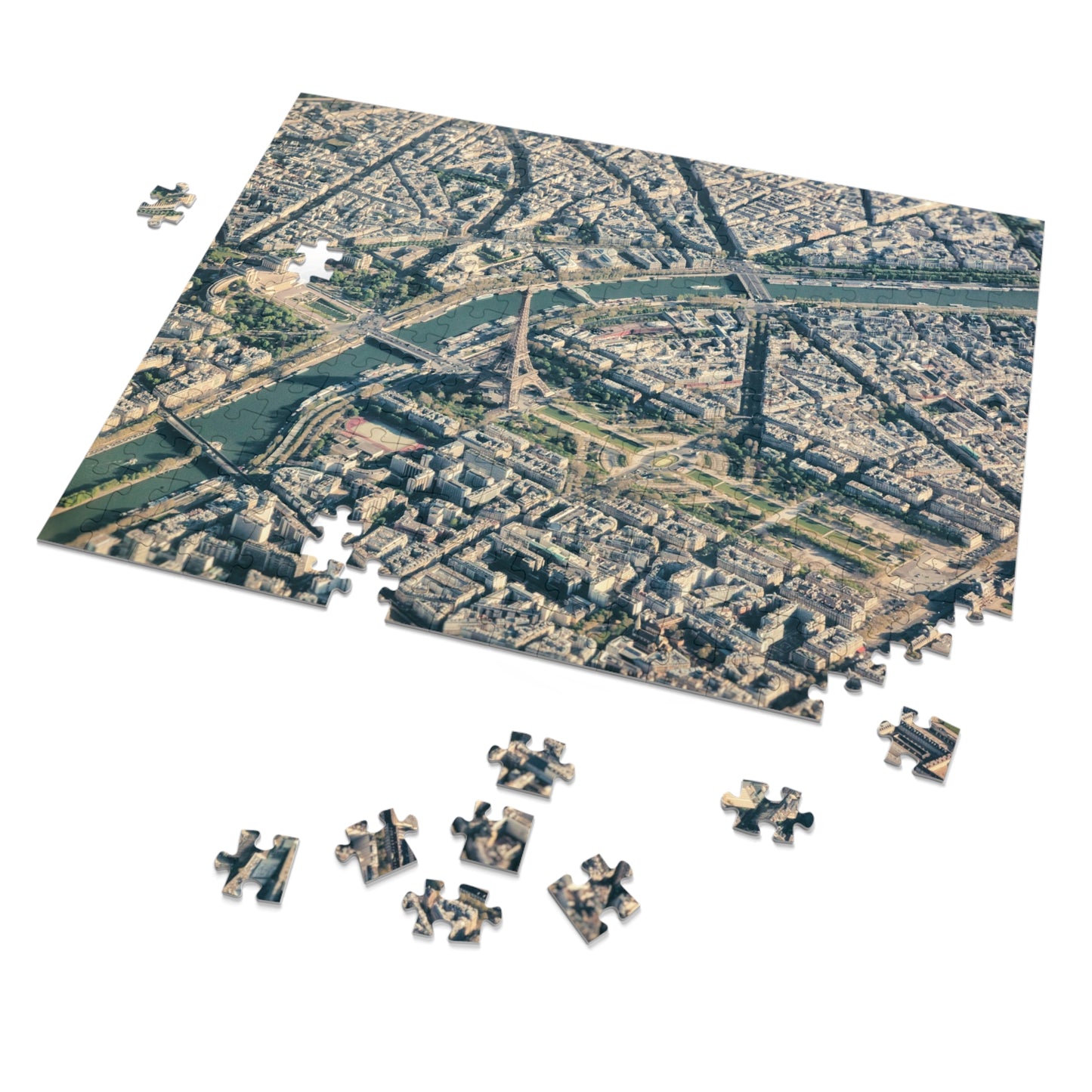 Paris Aerial View Jigsaw Puzzle with Tin, Perfect Gift for City Lovers, Family Game Night, Travel Memories, Home Decor, Unique Puzzle [...]