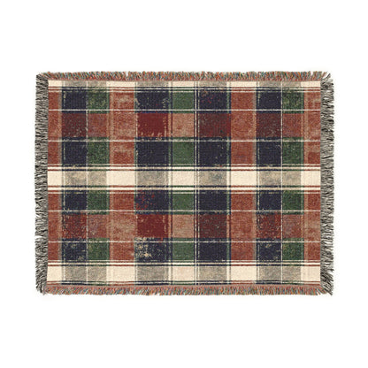 Cozy Woven Blanket | Warm Throw for Home, Perfect for Autumn, Winter, Gifts, Living Room Decor, Plaid Pattern Accent