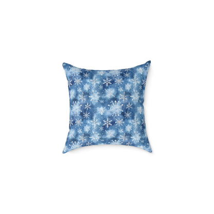 Winter Wonderland Snowflake Pillow | Cozy Home Decor, Seasonal Accent Cushion, Holiday Gift, Decorative Throw Pillow