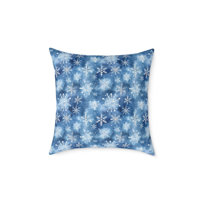 Winter Wonderland Snowflake Pillow | Cozy Home Decor, Seasonal Accent Cushion, Holiday Gift, Decorative Throw Pillow