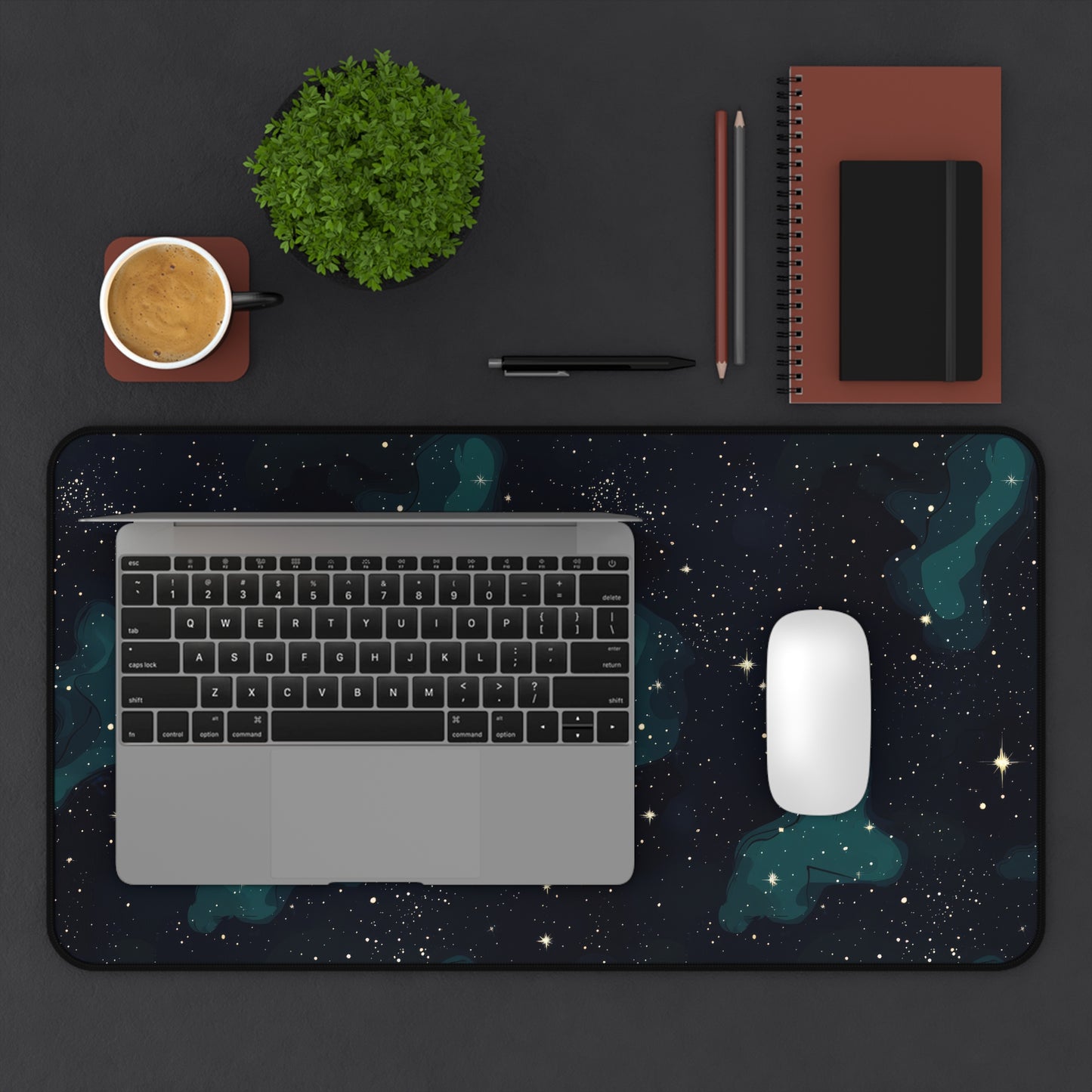 Cosmic Desk Mat, Galaxy Mouse Pad for Home Office, Gift for Space Lovers, Galaxy Decor, Astronomy Desk Accessories