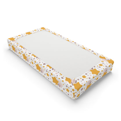 Star Pattern Baby Changing Pad Cover, Whimsical Baby Changing Pad Cover, Nursery Essentials, Star Pattern, Baby Shower Gift, Soft and Cozy Baby Bedding, Changing Table [...]
