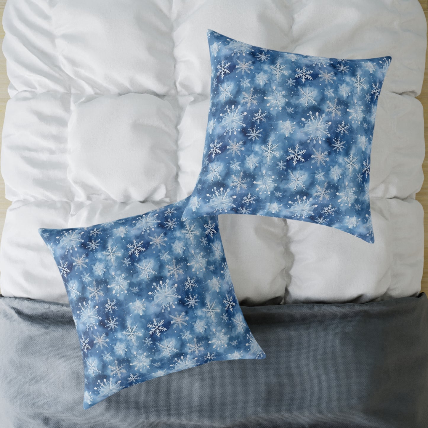 Winter Wonderland Snowflake Pillow | Cozy Home Decor, Seasonal Accent Cushion, Holiday Gift, Decorative Throw Pillow