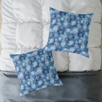 Winter Wonderland Snowflake Pillow | Cozy Home Decor, Seasonal Accent Cushion, Holiday Gift, Decorative Throw Pillow