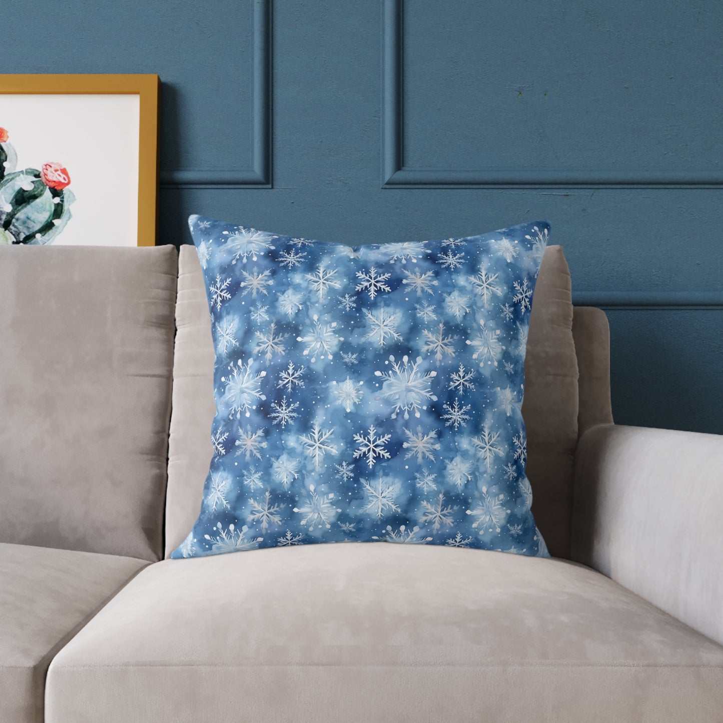 Winter Wonderland Snowflake Pillow | Cozy Home Decor, Seasonal Accent Cushion, Holiday Gift, Decorative Throw Pillow