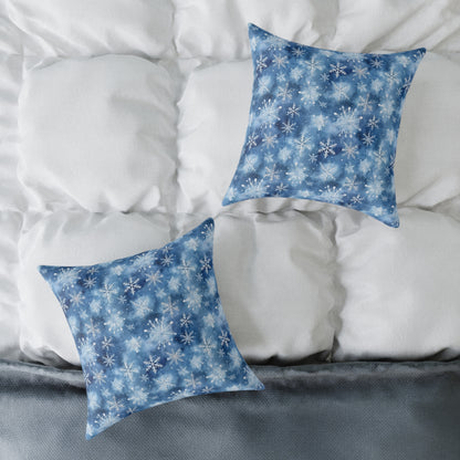 Winter Wonderland Snowflake Pillow | Cozy Home Decor, Seasonal Accent Cushion, Holiday Gift, Decorative Throw Pillow