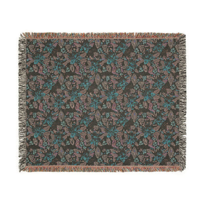 Cozy Floral Woven Blanket for Home Decor, Ideal for Picnics, Birthdays, and Seasonal Holidays, Perfect Gift for Loved Ones