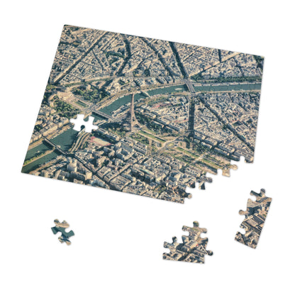 Paris Aerial View Jigsaw Puzzle with Tin, Perfect Gift for City Lovers, Family Game Night, Travel Memories, Home Decor, Unique Puzzle [...]