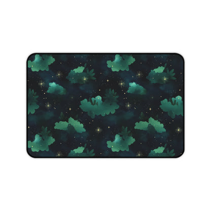 Celestial Forest Desk Mat | Gaming, Office Decor, Gift for Astronomers, Astrology Enthusiasts, Home Workspace