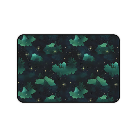 Celestial Forest Desk Mat | Gaming, Office Decor, Gift for Astronomers, Astrology Enthusiasts, Home Workspace
