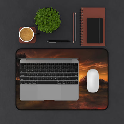 Sunset Landscape Desk Mat | Office Decor, Workspace Accessory, Gift for Her, Home Office, Desk Organizer
