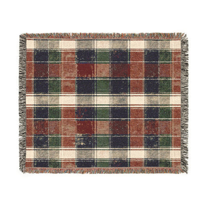 Cozy Woven Blanket | Warm Throw for Home, Perfect for Autumn, Winter, Gifts, Living Room Decor, Plaid Pattern Accent