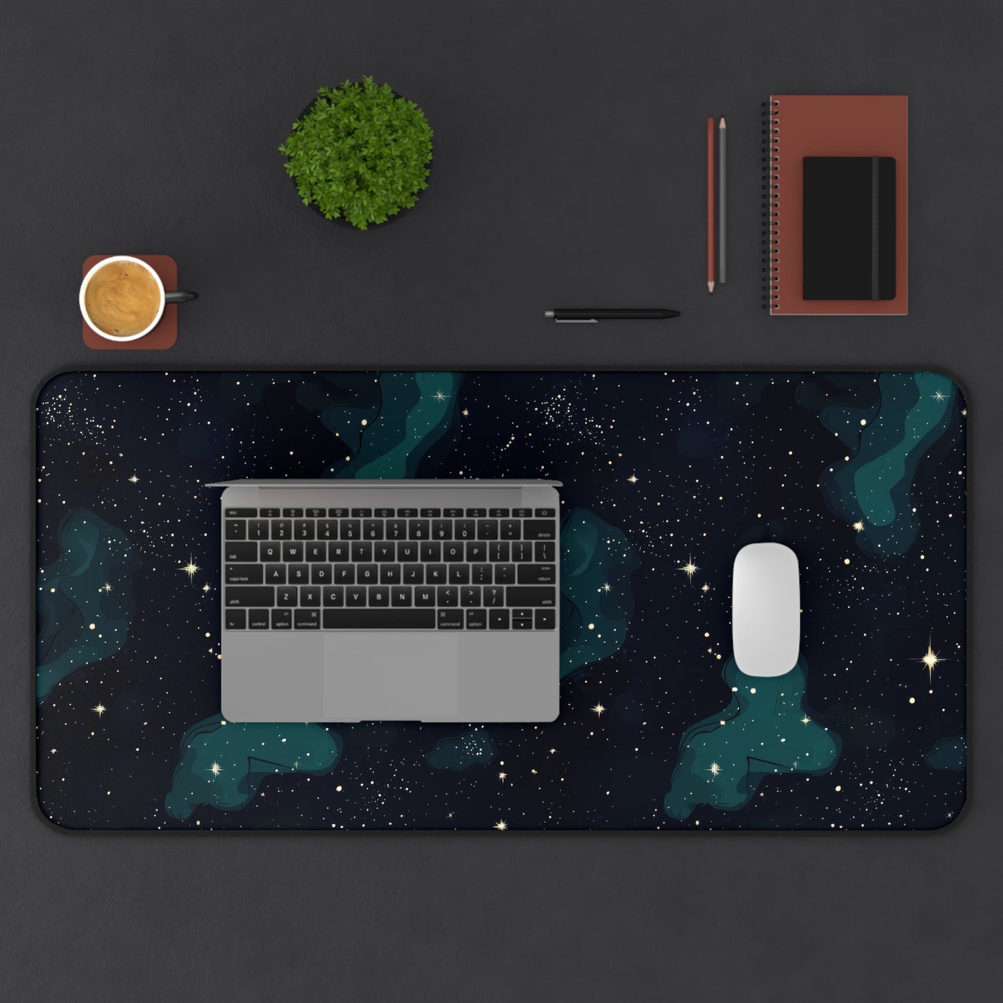 Cosmic Desk Mat, Galaxy Mouse Pad for Home Office, Gift for Space Lovers, Galaxy Decor, Astronomy Desk Accessories
