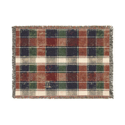 Cozy Woven Blanket | Warm Throw for Home, Perfect for Autumn, Winter, Gifts, Living Room Decor, Plaid Pattern Accent