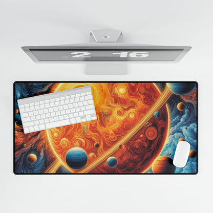 Celestial Desk Mat - Cosmic Universe Design for Gaming, Office Decor, Astronomy Lover Gift, Ergonomic Workspace, Home Office Essential