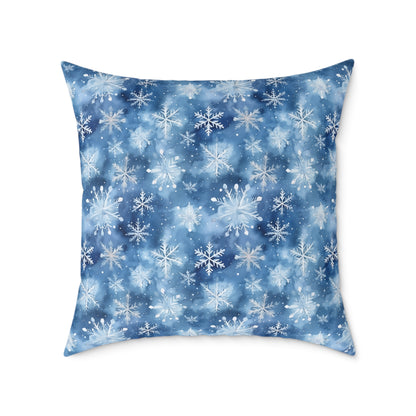 Winter Wonderland Snowflake Pillow | Cozy Home Decor, Seasonal Accent Cushion, Holiday Gift, Decorative Throw Pillow