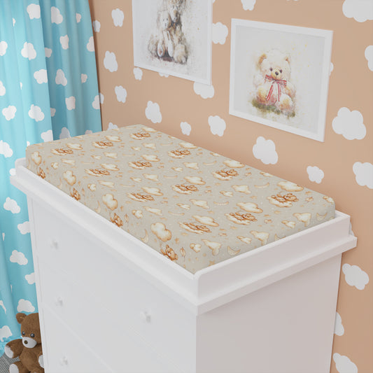 Cute Bear Changing Pad Cover, Cozy Baby Changing Pad Cover, Soft Nursery Decor, Cute Baby Shower Gift, Gender Neutral Baby Care Essential, Comfort for Infants
