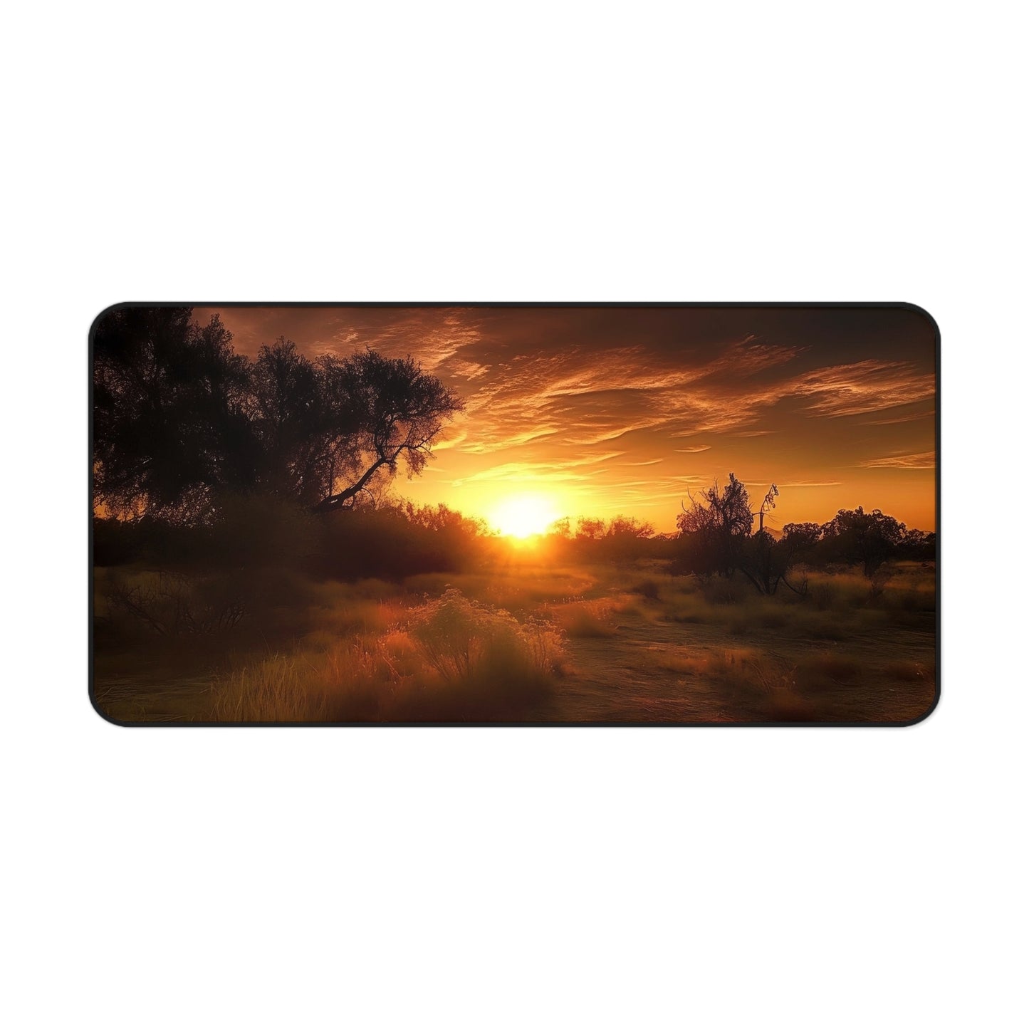 Sunset Landscape Desk Mat | Office Decor, Workspace Accessory, Gift for Her, Home Office, Desk Organizer