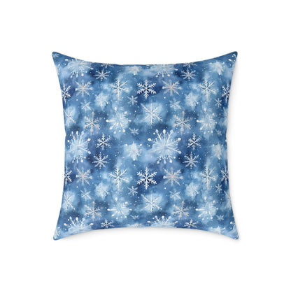 Winter Wonderland Snowflake Pillow | Cozy Home Decor, Seasonal Accent Cushion, Holiday Gift, Decorative Throw Pillow