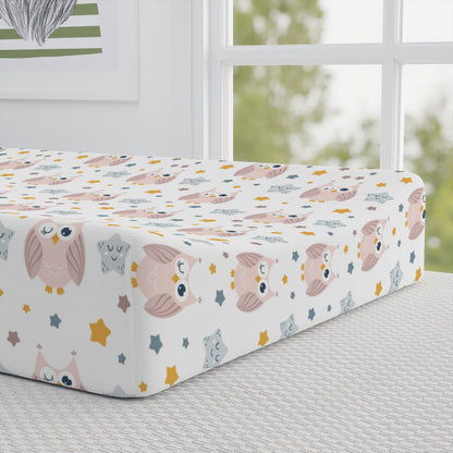 Owl Changing Pad Cover – Soft Baby Nursery Cover, Cute Animal Baby Changing Pad Cover | Nursery Decor, Baby Shower Gift, Soft & Cozy, Unique Design, Infant Essentials