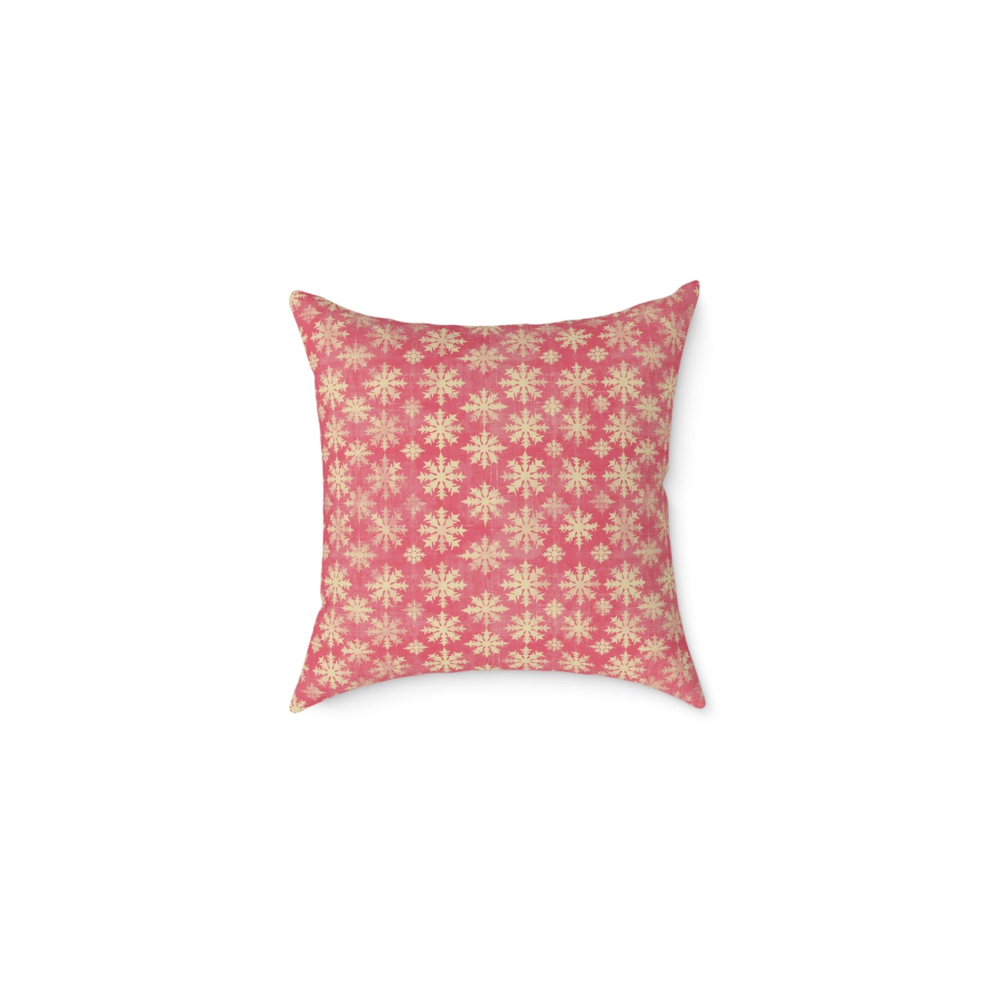Boho Floral Square Pillow | Cozy Home Decor, Pink Cushion for Living Room, Bohemian Style, Gift for Her