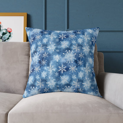 Winter Wonderland Snowflake Pillow | Cozy Home Decor, Seasonal Accent Cushion, Holiday Gift, Decorative Throw Pillow