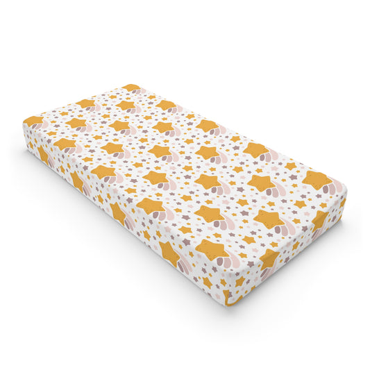 Star Pattern Baby Changing Pad Cover, Whimsical Baby Changing Pad Cover, Nursery Essentials, Star Pattern, Baby Shower Gift, Soft and Cozy Baby Bedding, Changing Table [...]