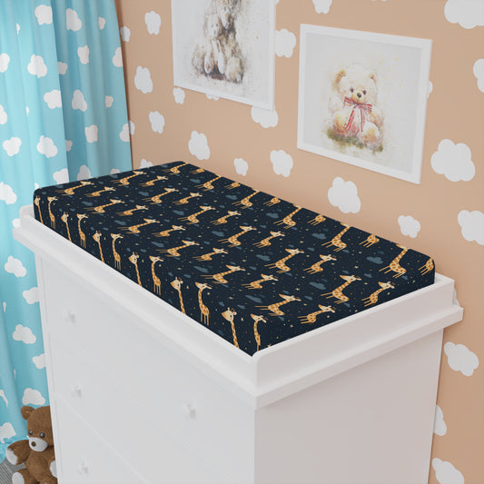 Giraffe Print Baby Changing Pad Cover | Soft Nursery Essential, Newborn Gift, Baby Shower Idea, Jungle Theme