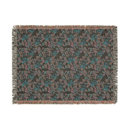 Cozy Floral Woven Blanket for Home Decor, Ideal for Picnics, Birthdays, and Seasonal Holidays, Perfect Gift for Loved Ones
