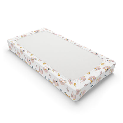 Cute Owl Baby Changing Pad Cover, Nursery Decor, Baby Shower Gift, Eco-Friendly, Soft Cotton Cover, Newborn Shower Gift Idea