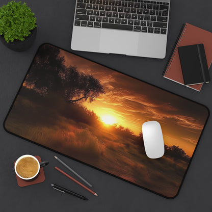 Sunset Landscape Desk Mat | Office Decor, Workspace Accessory, Gift for Her, Home Office, Desk Organizer