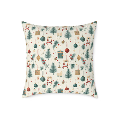Festive Holiday Pillow, Cozy Home Decor, Christmas Cushion, Winter Throw Pillow, Christmas Living Room Decoration