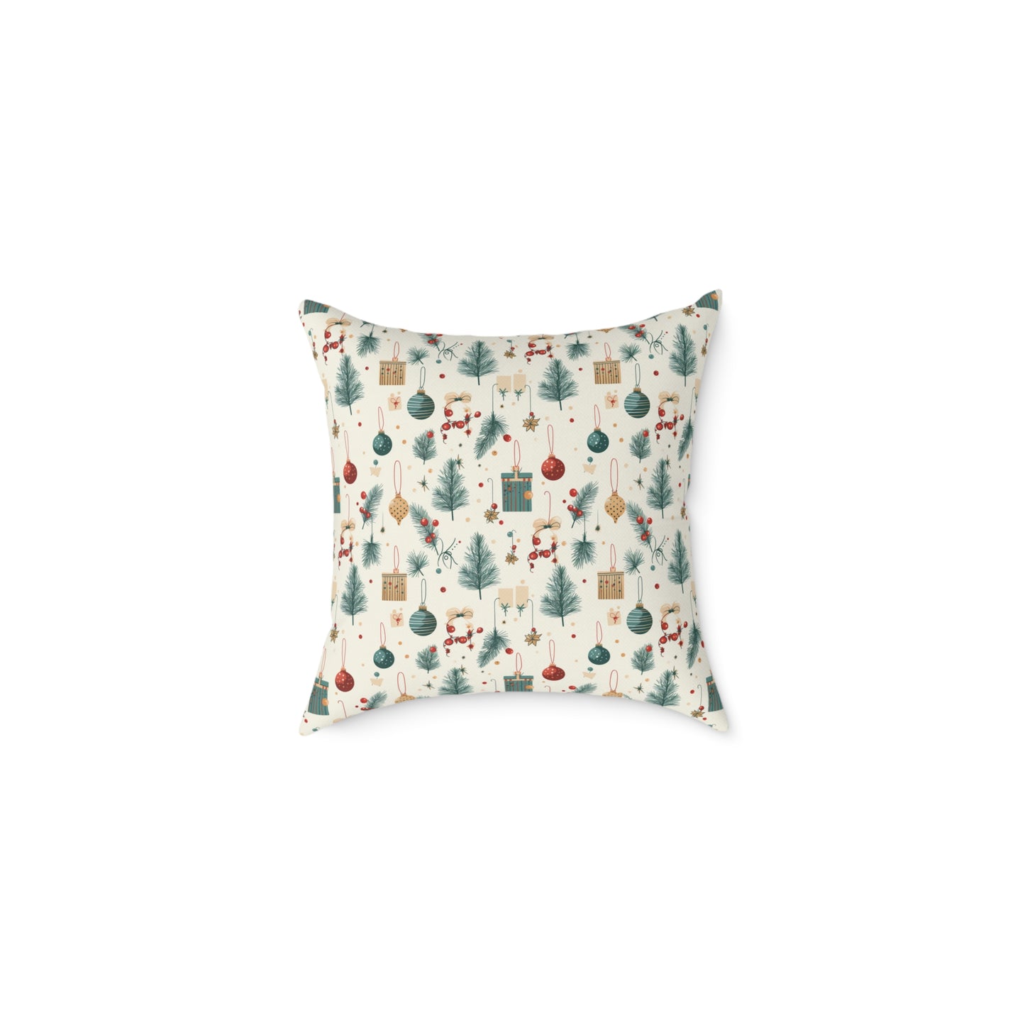 Festive Holiday Pillow, Cozy Home Decor, Christmas Cushion, Winter Throw Pillow, Christmas Living Room Decoration